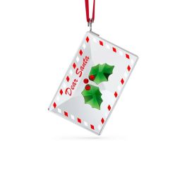 Swarovski Crystal Holiday Cheers Letter to Santa Ornament