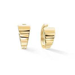 Coeur De Lion Creole Wave Hoop Earrings - Gold