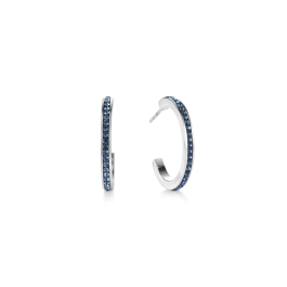 Coeur De Lion Silver Hoop Earrings - Montana