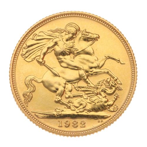 1982 Elizabeth II Full Sovereign Coin