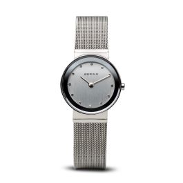 Bering Classic Polished Silver Ladies Watch - Medium