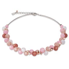 Coeur De Lion Polaris and Swarovski Crystal Rose Necklace