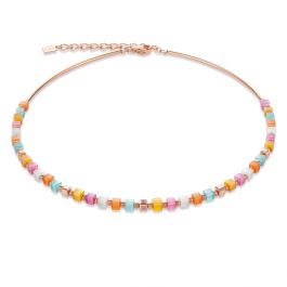 Coeur De Lion Tiger's Eye and Crystal Multicolour Pastel Necklace