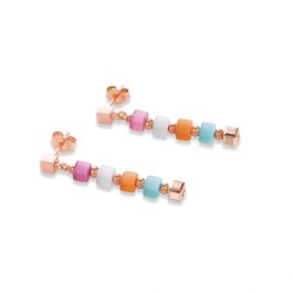 Coeur De Lion Tiger's Eye and Crystal Multicolour Pastel Earrings