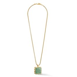 Coeur De Lion Amulet Spikes Necklace - Square Aventurine Gold Green