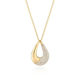 Sif Jakobs Glorenza Necklace - Gold with White Zirconia
