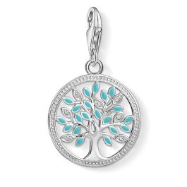 Thomas Sabo Charm Pendant, Turquoise Tree of Love