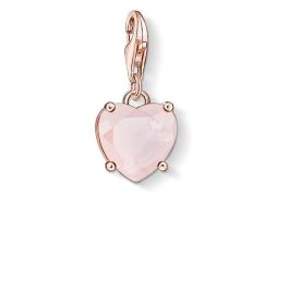 Thomas Sabo Charm Pendant - Rose Quartz Heart