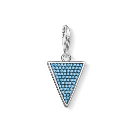 Thomas Sabo Charm Pendant - Turquoise Stones Triangle