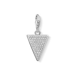 Thomas Sabo Charm Pendant - White Stones Triangle