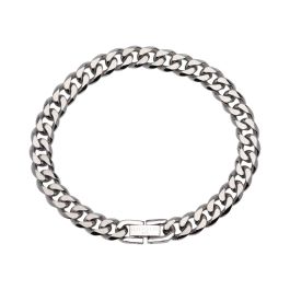 Unique and Co Mens Stainless Steel Bracelet Matte and Polished
