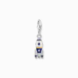 Thomas Sabo Charm Pendant - Rocket with Enamel and Coloured Stones