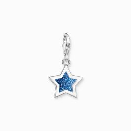 Thomas Sabo Silver Star Charm with Dark Blue Enamel
