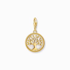 Thomas Sabo Gold Plated Tree of Love Charm with White Enamel