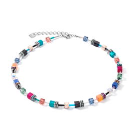 Coeur De Lion GeoCUBE Necklace - Multicolour Ethno