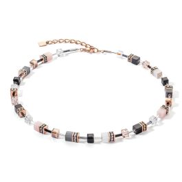 Coeur De Lion GeoCUBE Necklace - Iconic Rose Gold Soft