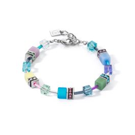Coeur De Lion GeoCUBE Bracelet - Silver Ice Pastels