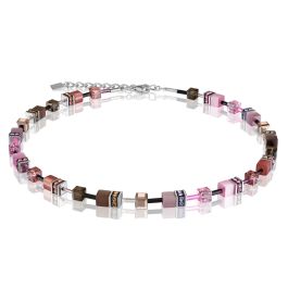 Coeur De Lion Brown Rose GEOCUBE Necklace