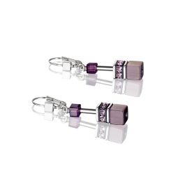 Coeur De Lion Multicolour Rainbow Dark GEOCUBE Pierced Earrings