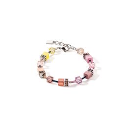 Coeur De Lion GeoCUBE Bracelet - Iconic Multicolour Vintage Lilac Yellow