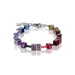 Coeur De Lion Multicolour Rainbow Dark GEOCUBE Bracelet