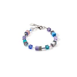 Coeur De Lion GeoCUBE Bracelet - Iconic Turquoise and Purple