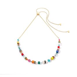 Coeur De Lion GeoCUBE Chain Necklace - Multicolour Expressive