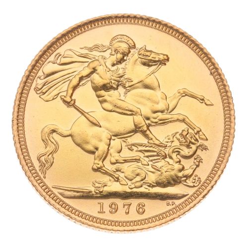 1976 Elizabeth II Full Sovereign Coin