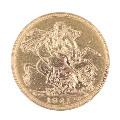 1901 Victoria Full Sovereign Coin