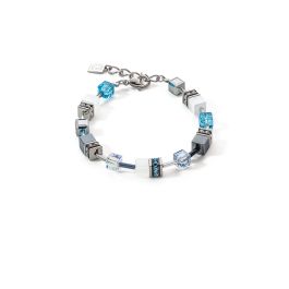 Coeur De Lion GeoCUBE Bracelet - Iconic Monochrome Aqua