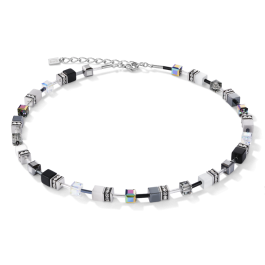 Coeur De Lion GEOCUBE Necklace - Black and White