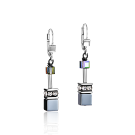 Coeur De Lion GeoCUBE Earrings - Hematite