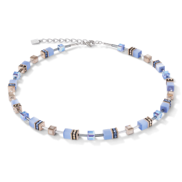 Coeur De Lion GeoCUBE Necklace - Light Blue