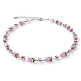 Coeur De Lion GeoCUBE Necklace - Light Rose