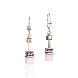 Coeur De Lion GeoCUBE Earrings - Light Rose