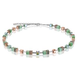 Coeur De Lion Geocube Necklace - Light Green