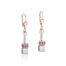 Coeur De Lion GeoCUBE Earrings Lilac