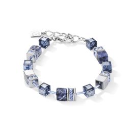 Coeur De Lion GeoCUBE Bracelet - Blue Sodalite and Hematite