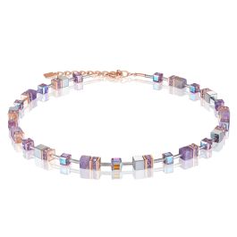 Coeur De Lion GeoCUBE Necklace Lilac