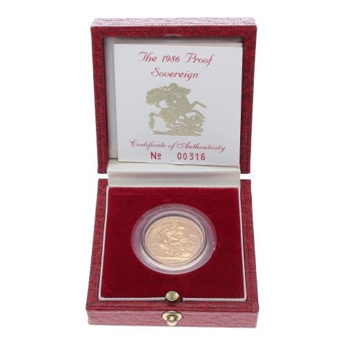 1986 Elizabeth II Full Sovereign Coin