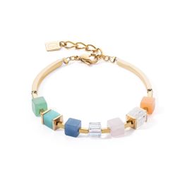 Coeur De Lion Precious Statement Cube Bracelet - Multicolour Gentle