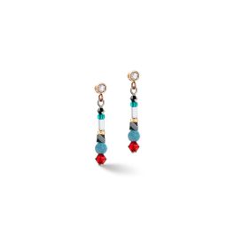 Coeur De Lion Sparkling Dot Gemstone Earrings - Multicolour Vintage
