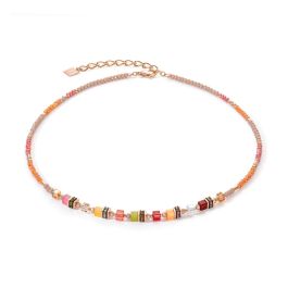 Coeur De Lion Cube Story Necklace - Sparkling Indian Summer