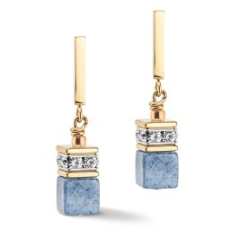 Coeur De Lion GeoCUBE Earrings - Iconic Precious Light Blue
