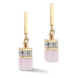 Coeur De Lion GeoCUBE Earrings - Iconic Precious Light Rose