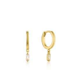 Ania Haie Glow Huggie Hoop Gold Earrings