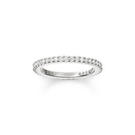 Thomas Sabo Slimline Silver and Zircona Ring
