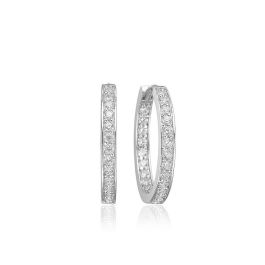 Sif Jakobs Corte Earrings - Silver with White Zirconia