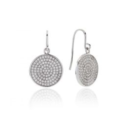 Sif Jakobs Este Drop Earrings - Silver with White Zirconia