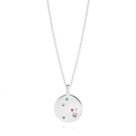 Sif Jakobs Valiano Pendant - Silver with Multicolour Zirconia